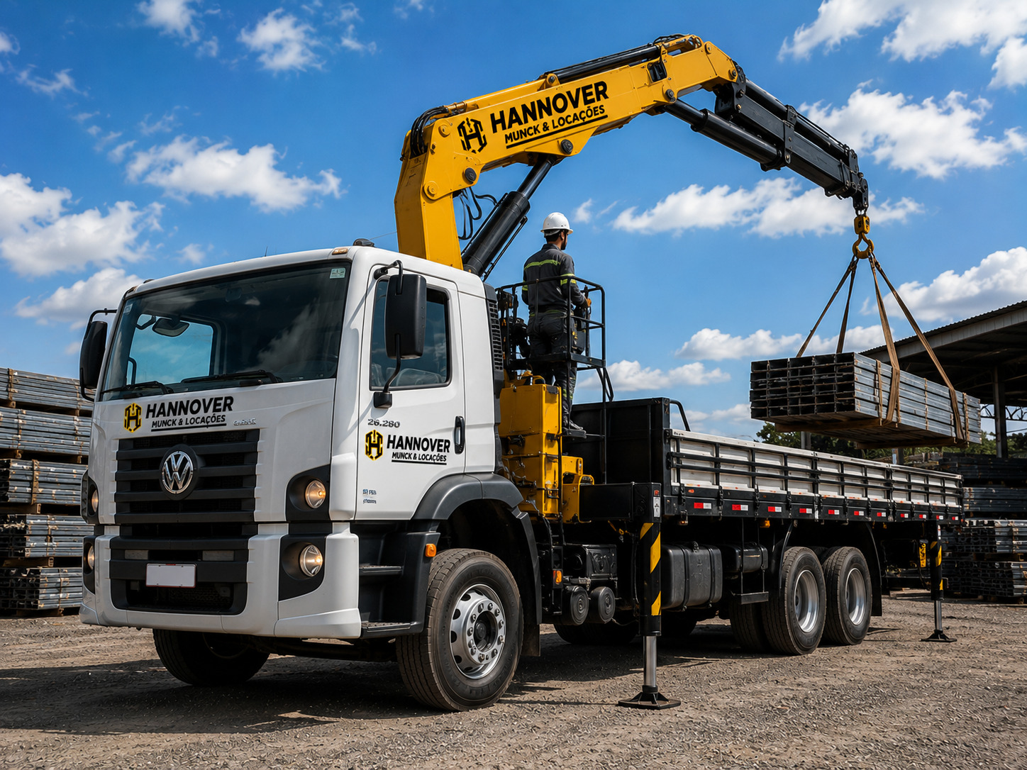 Operação com Munck